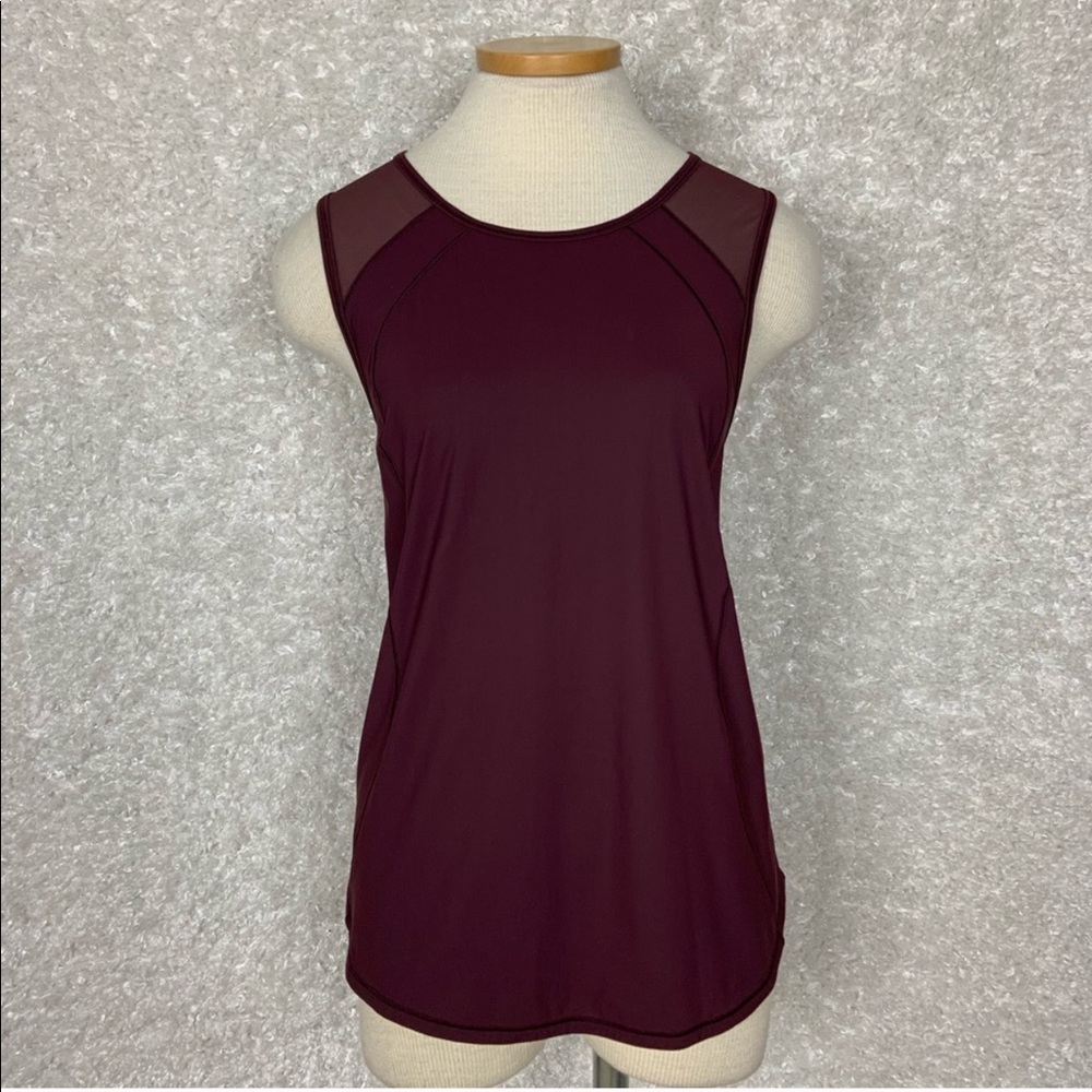 Lululemon Burgundy Sculpt Tank